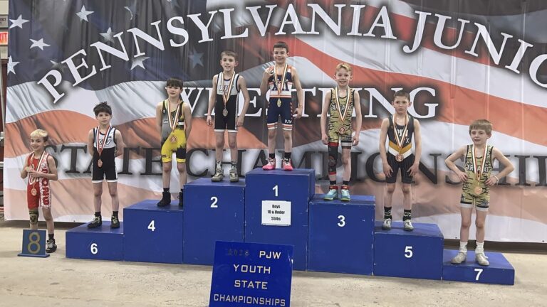 Jordan on the podium at PJW States